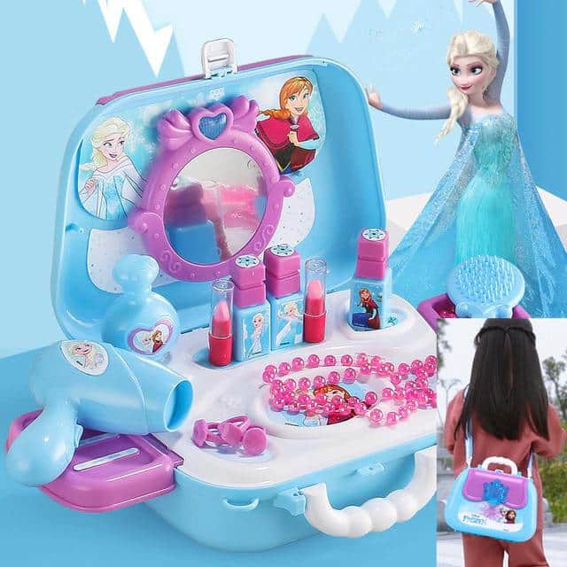 Kit d’accessoire de beauté Reine des neiges pour fille complet dans une boite