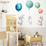 Décoration murale en forme de lapin mignon pour fillettes avec un fond une chambre d'enfant