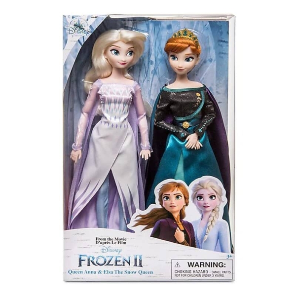 Poupée Elsa et Anna Disney dans une boite pour fille