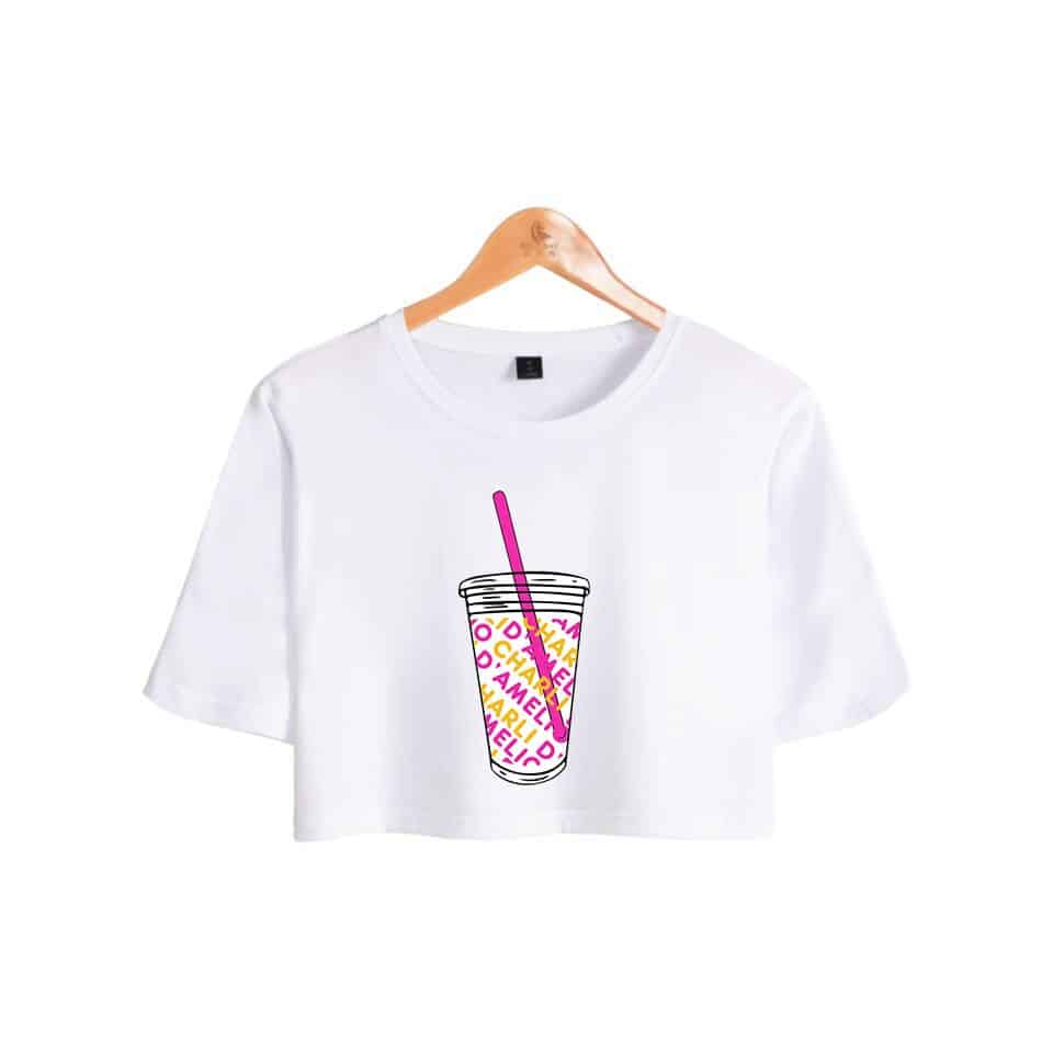 T-shirt crop-top léger pour fille 2408 v4bdwe