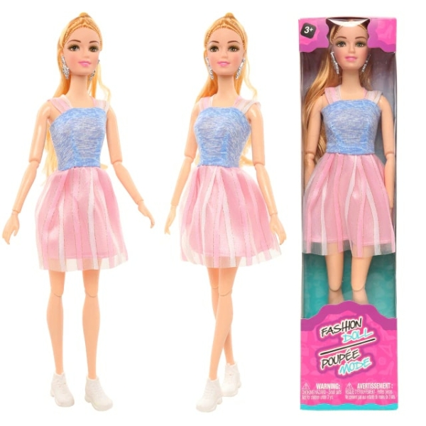 Poupée style Barbie à la mode avec boîte pour fille