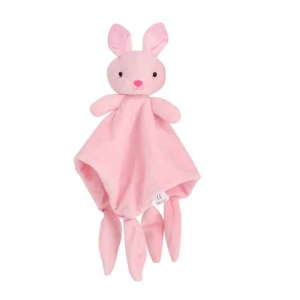 Doudou en forme de lapin pour fille de 0 à 36 mois rose à la mode