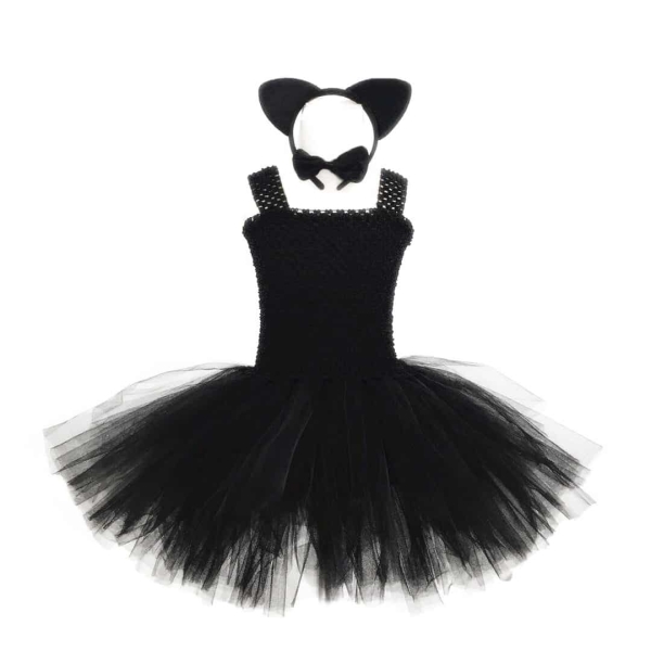 Costume de chat noir pour fille 3048