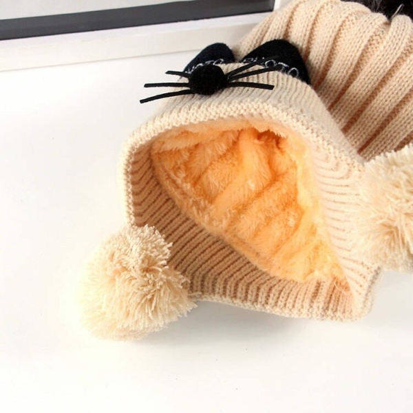 Bonnet en laine tricoté pour fille 4158 dwgnun