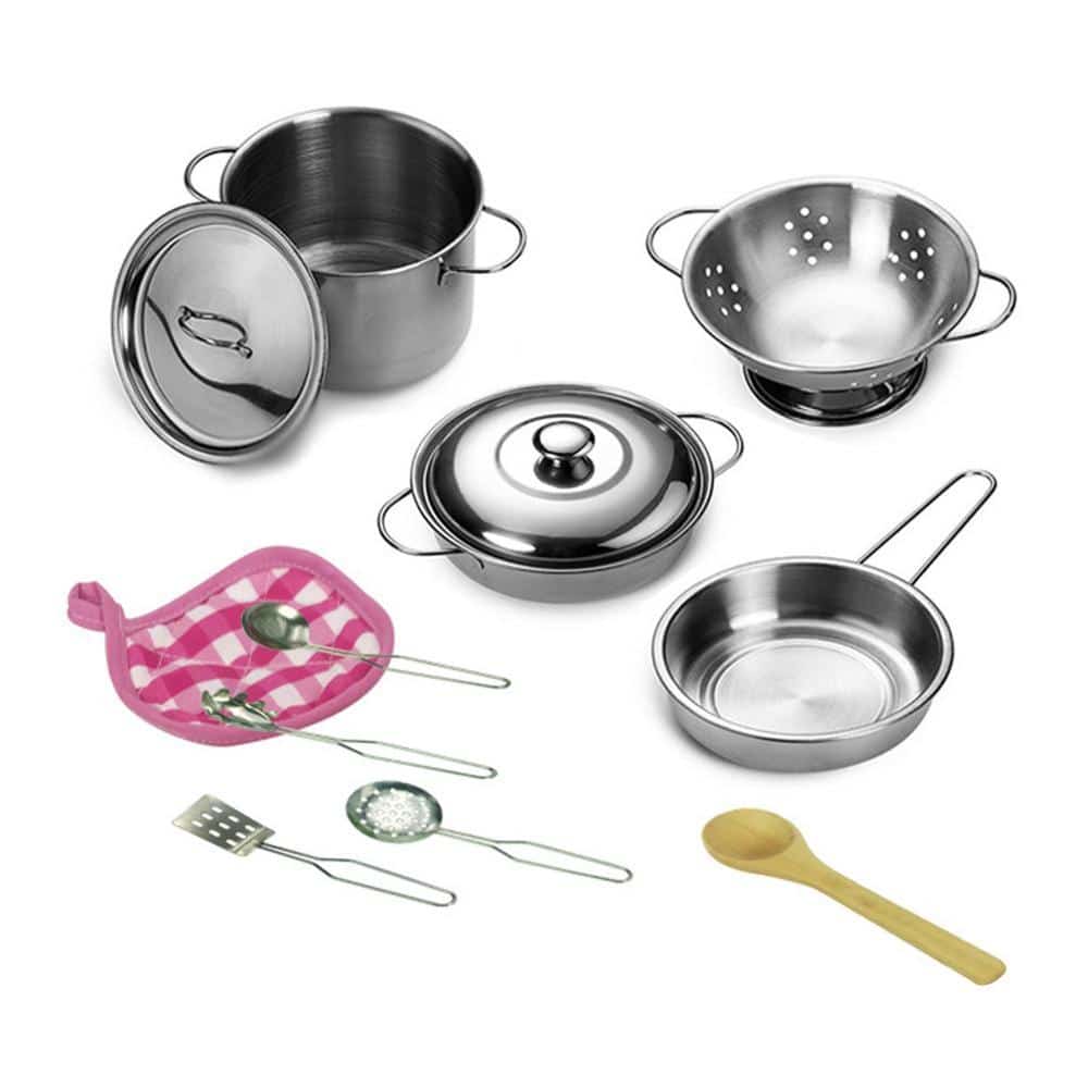 Mini-outils de cuisines complets en acier inoxydable pour fille