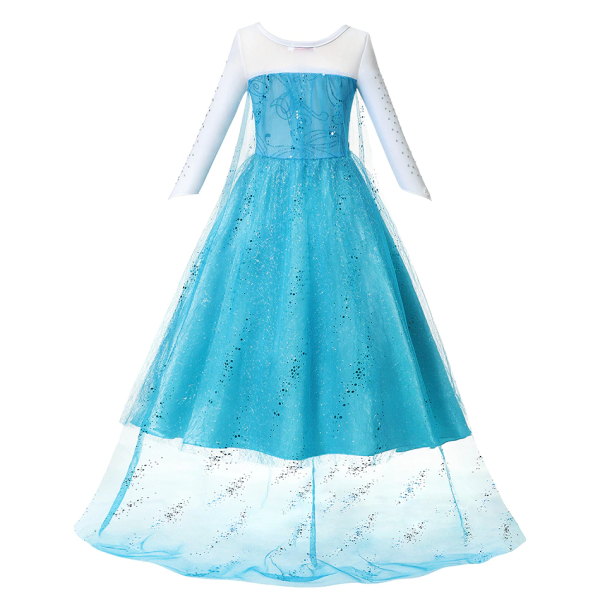 Robe de princesse bleue à manches longues Reine des Neiges pour petite fille h72cbf2e65ce143f8998993bafa638a74o