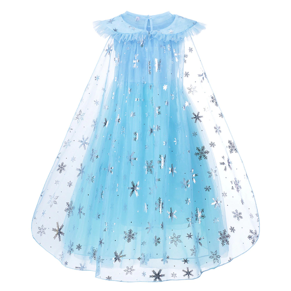 Déguisement robe bleue avec cape princesse Reine des Neiges pour petite fille he0de3189d9a04f3580344c49108f96c2s