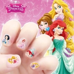 Autocollants pour ongles Princesse Disney pour fille avec des motifs différentes.