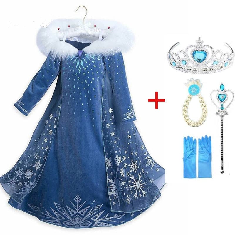 Robe Elsa pour fille 21864 kzhreu