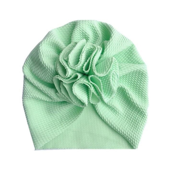 Bonnet turban orné de fleur pour fille 22391