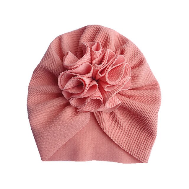Bonnet turban orné de fleur pour fille 22391 znrfln