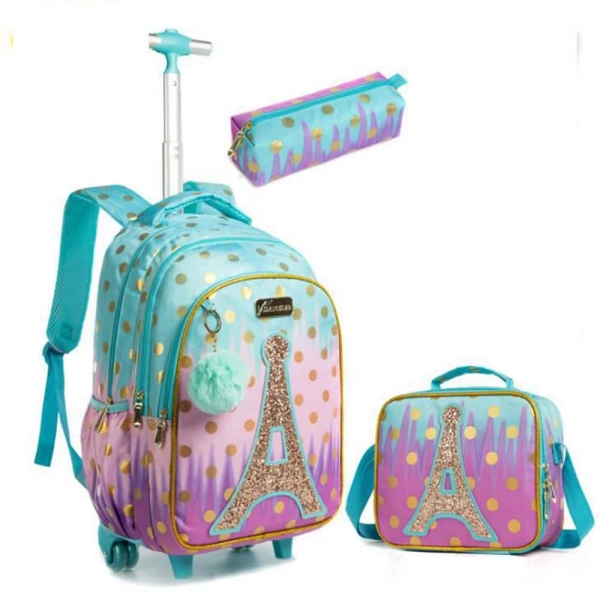 Ensembles de sacs d’écoles 3 pièces pour filles à la mode