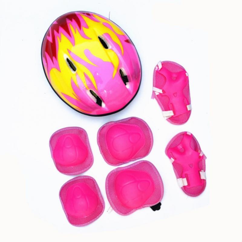 Ensemble d’équipements rose de vélo complet pour fille