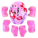 Ensembles d’équipements de vélo 7 pièces roses pour filles complet à la mode