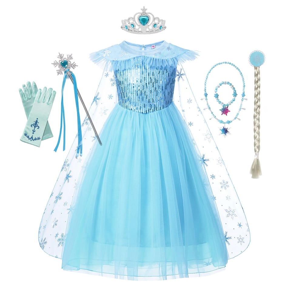 Robe la Reine des Neiges princesse Elsa pour fille 25501 26mt6a