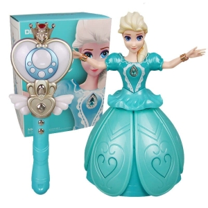 Poupée musicale Elsa Reine des neiges avec sa boite