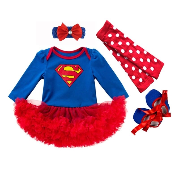 Robe cosplay supergirl pour fille vf5ydm