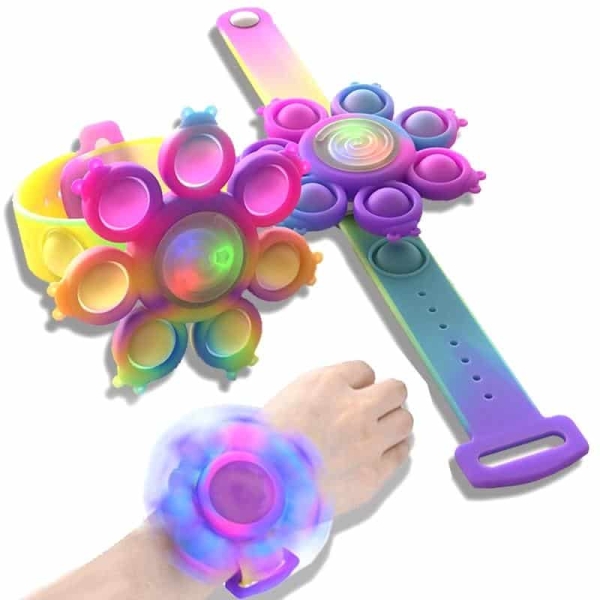 Bracelet anti-stress avec lumière, multicolore. Bonne qualité et très à la mode