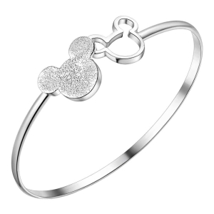 Bracelet Mickey Mouse ajustable pour fille argenté
