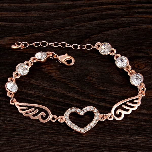 Bracelet en chaîne à motif coeur pour filles 38937 wdartu