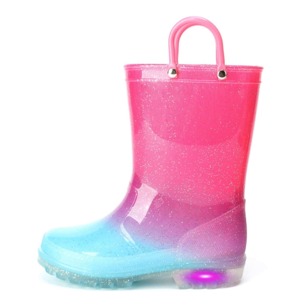 Bottes de pluie avec lumière LED pour petites filles 42583 bjyl7c