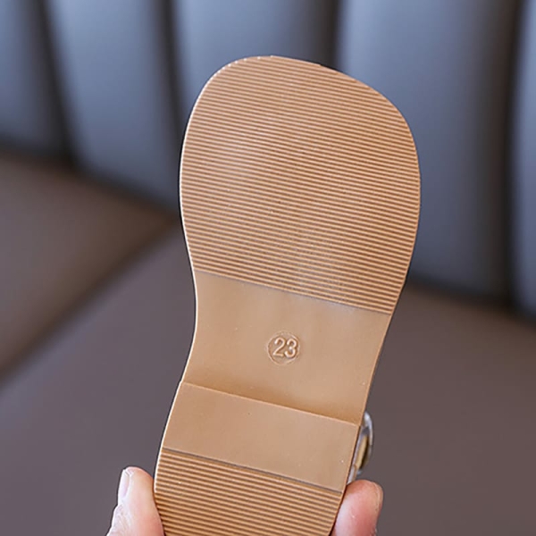 Sandales d'été en cuir tressé pour petite fille 44407 qswqsa