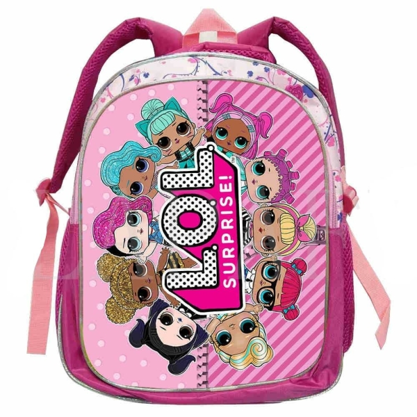 Cartable LOL Surprise pour petite fille, couleurs rose. Bonne qualité et très à la mode
