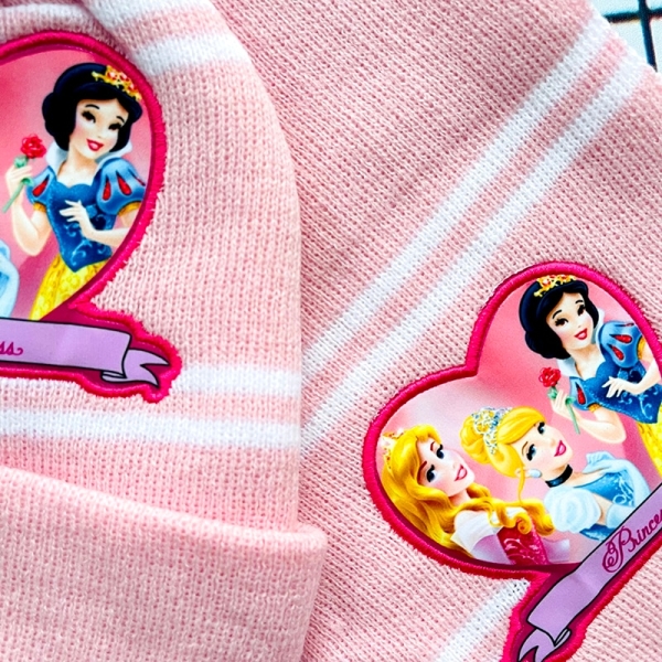 Ensemble gants, écharpe et bonnet en peluche princesses de Disney pour filles 51302 k5reif