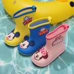 Bottes en caoutchouc légères Mickey et Minnie Mouse pour petites filles plusieurs couleurs