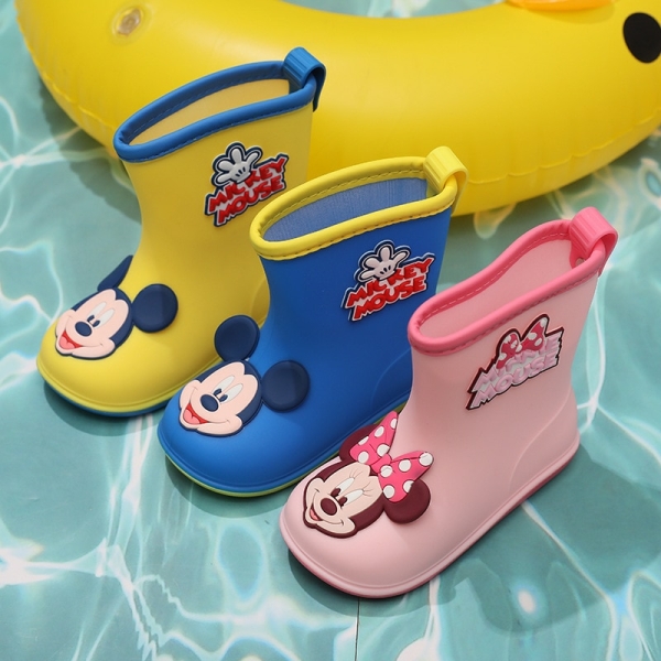 Bottes en caoutchouc légères Mickey et Minnie Mouse pour petites filles 54253