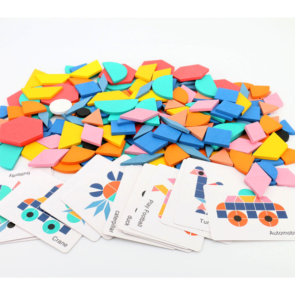 Puzzle en bois jeux Montessori pour apprendre les couleurs et les formes pour petites filles 69242 qiq7c2