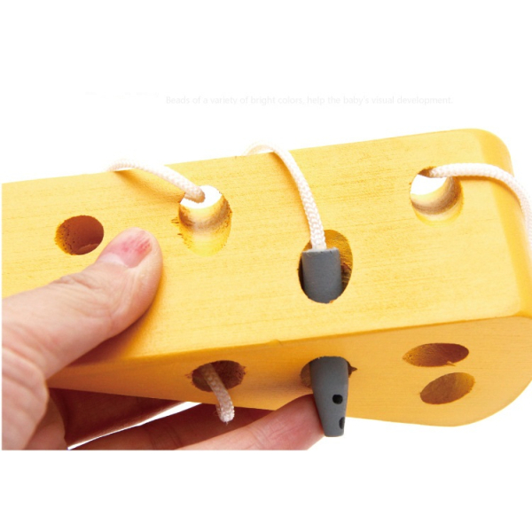 Jeux Montessori pour apprendre la concertation en forme de fromage pour petites filles img jeux montessori en bois en forme de fromage pour petites filles 02