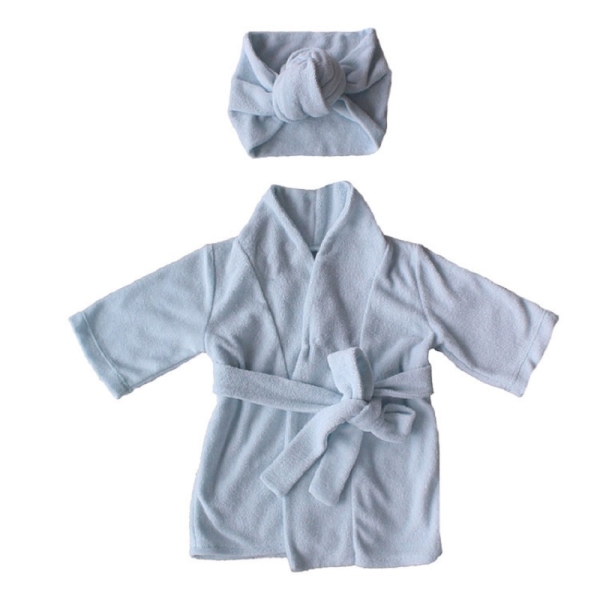 Peignoir en coton éponge avec bandeau pour bébé 105726