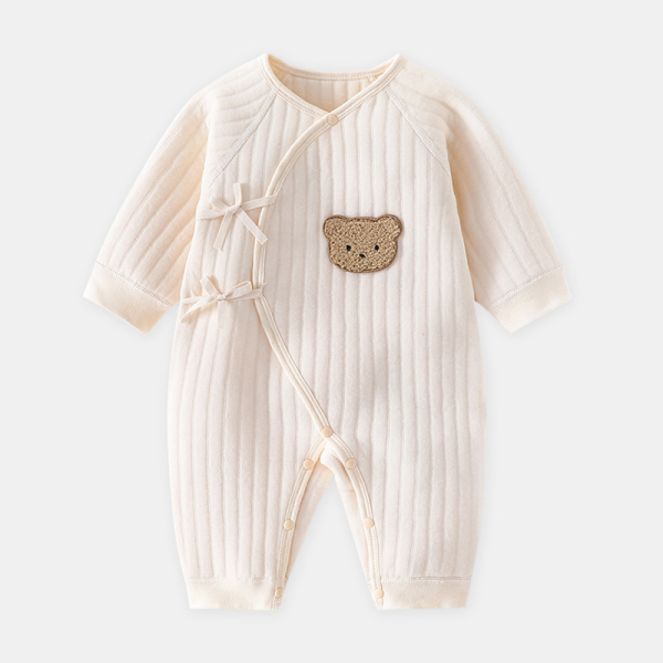 Pyjama chaud en coton pour bébé fille 105831
