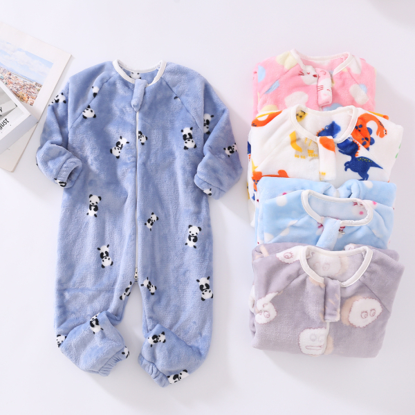 Combinaison pyjama confortable imprimé pour fille 98965 mwefas