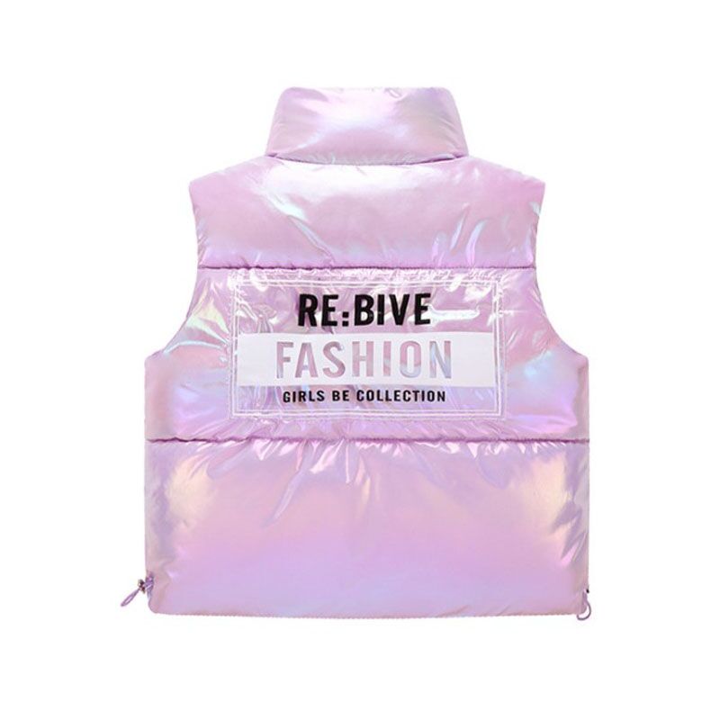 Doudoune ?�paisse sans manches brillante pour fille �?� Petites Pirates