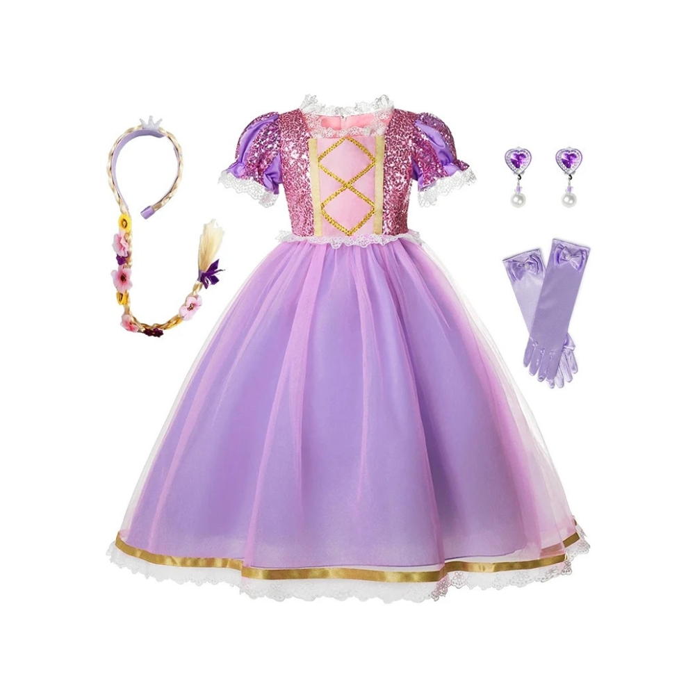 D?�guisement robe de princesse Raiponce pour fille �?� Petites Pirates