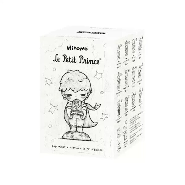 mystery box hirono le petit prince noir sur un fond blanc