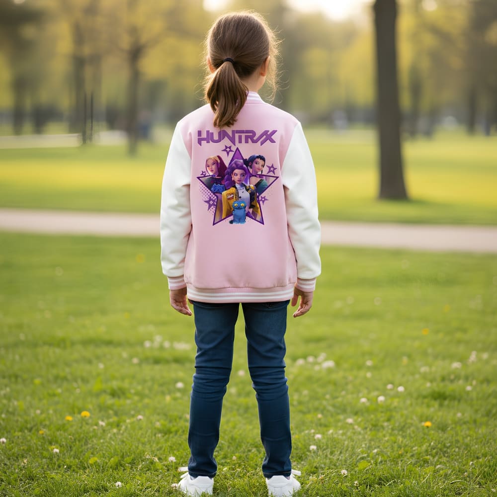 Veste Kpop Huntrix Enfant & Adolescent – Blouson Varsity