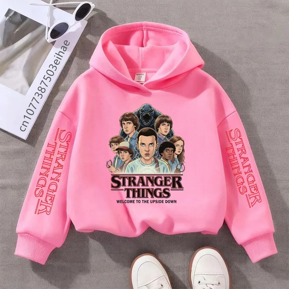 Sweat à Capuche Court Stranger Things Femme - Tie Dye Pastel - Taille XS - Chine