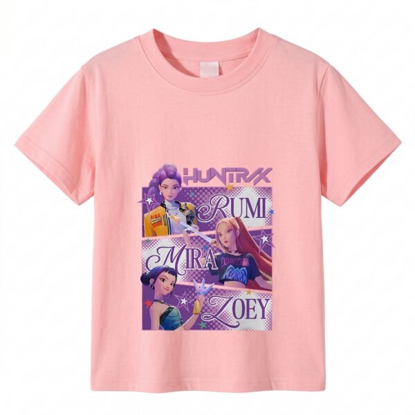 T-shirt K-pop Demon Hunters fille Rumi Mira Zoey IMG 30 04 t shirt k pop demon hunters fille Rumi Mira Zoey 5